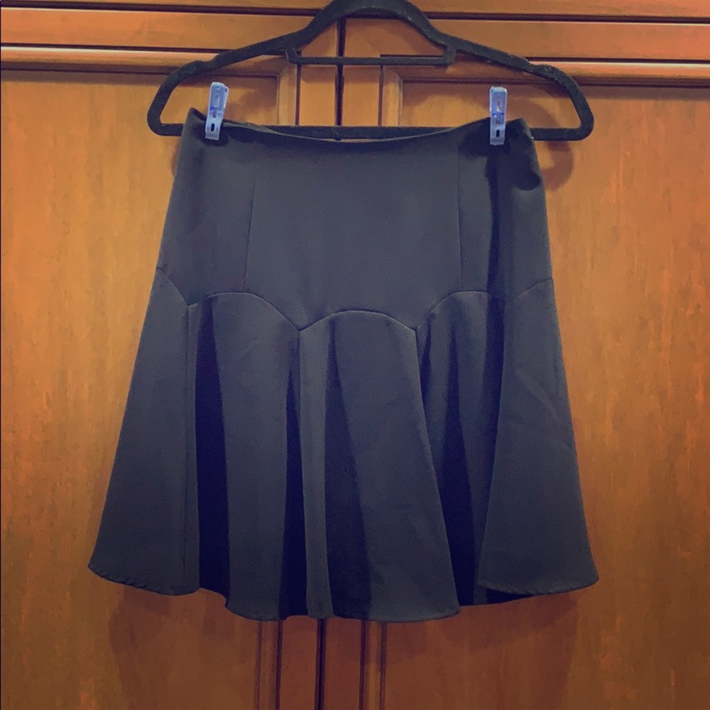Y2K vintage Fit and flare black skirt